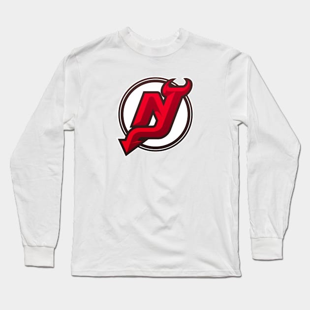 New Jersey Devils Long Sleeve T-Shirt by Jedistudios 